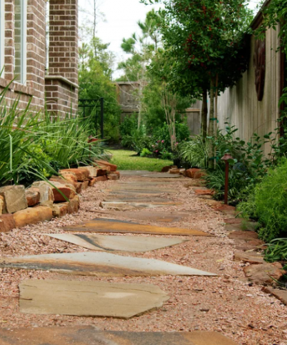 Stone Walkway with decomposed granite 2